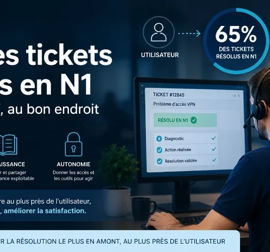 65% des tickets devraient être clôturés par le Support de niveau 1… plus simple à dire qu’à faire